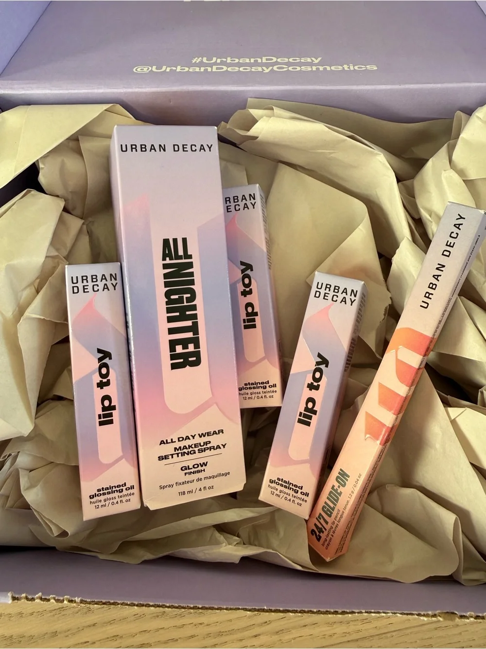 Urban Decay Lip Toy & setting spray bundle — Pink